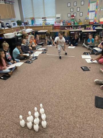 Subtraction bowling fun