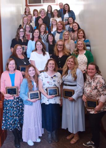 Every elementary teacher who won teacher of the year for Nebo School District.