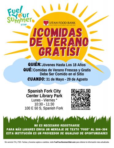 Summer meals flyer- spanish