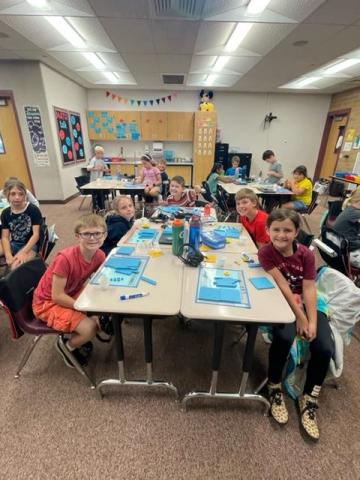 3rd grade friends with their table group