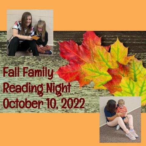 Welcome to fall family reading night