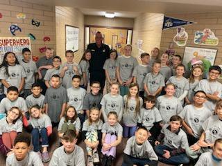5th gtaders with Officer Leifson