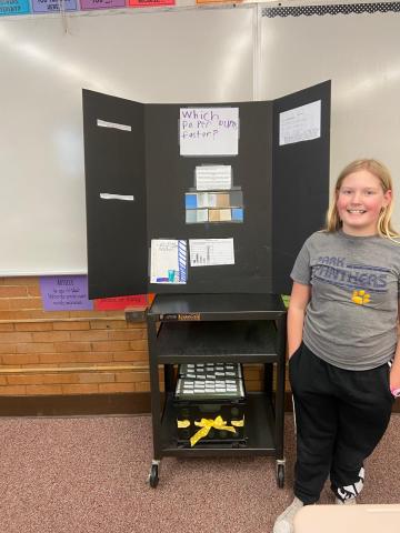 5th Graders with their project and presentations