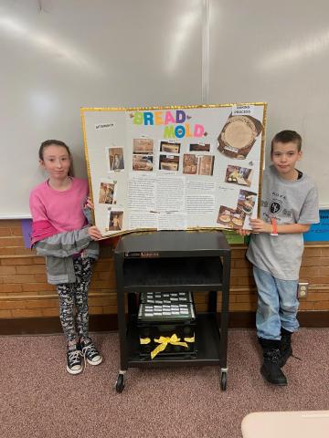 5th Graders with their project and presentations