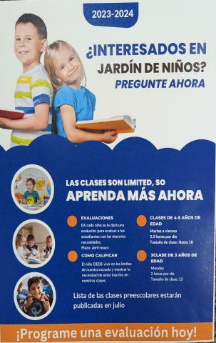 Preschool Flyer- Spanish