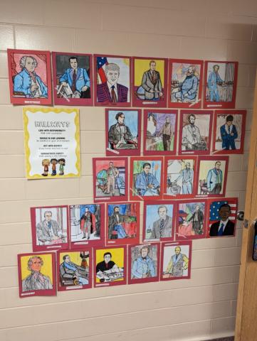 5th grade presidents art