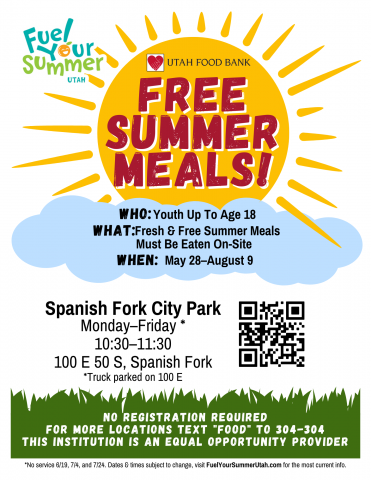 Free Summer meals flyer
