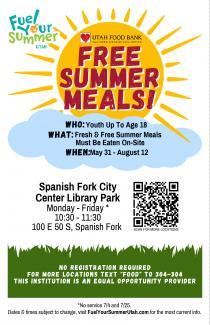 Summer meals flyer- english