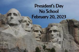 Presidents day- no school