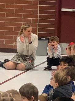Kindergarten fun at the assembly