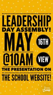leadership day assembly flyer