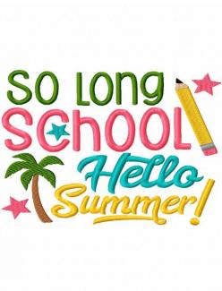 School's out for summer