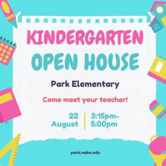 Kindergarten Open House flyer
