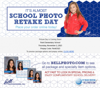 school photo retake flyer