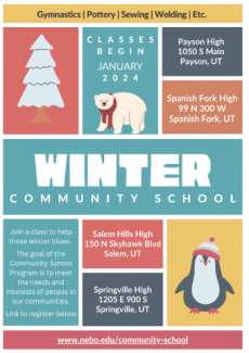 winter community school flyer