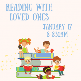 Reading with loved ones flyer